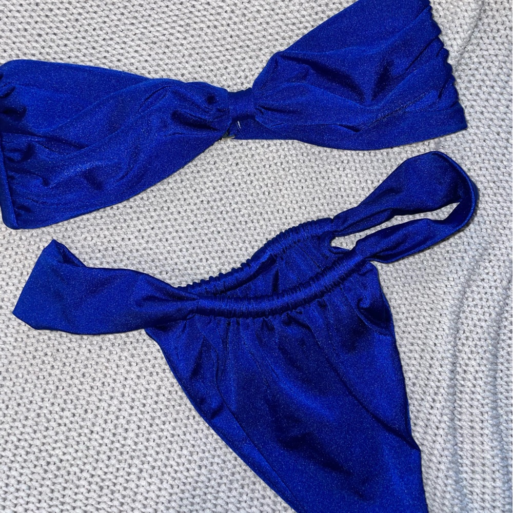 Shiny blue bikini by hard swimwear 💙